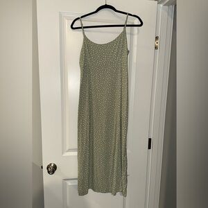 Brandy Melville Green Polka Dot Dress